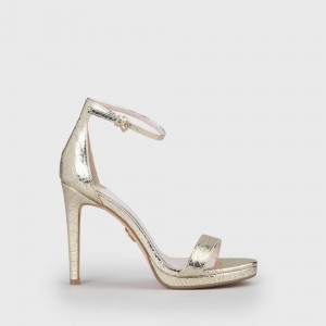 Janna Heeled Sandal gold