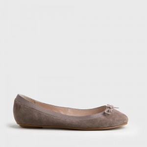 Annelie Ballerina Suede taupe