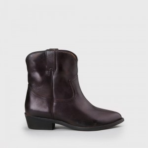 Fam Ankle Boot suede dark brown