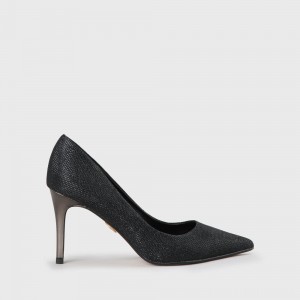 Fanny Pump Faux Leather Black