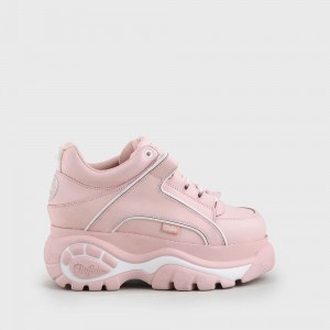 Buffalo London Classic Kicks nappa leather baby pink